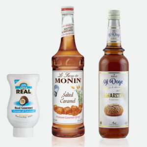 Syropy, przeciery owocowe i śmietanka kokosowa