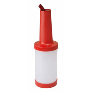 Butelka do Szybkiego Nalewania Soku 1 Litr Czerwona