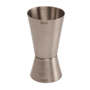 Jigger 25/50 ml ze Stali Szczotkowanej
