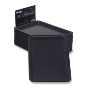 Taca na napiwki z czarnego plastiku