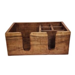 Barcaddy z ciemnego drewna