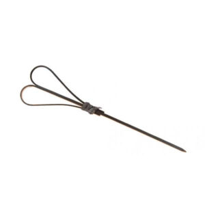 Bambusowe wykałaczki czarne serce 12 cm, 100 sztuk