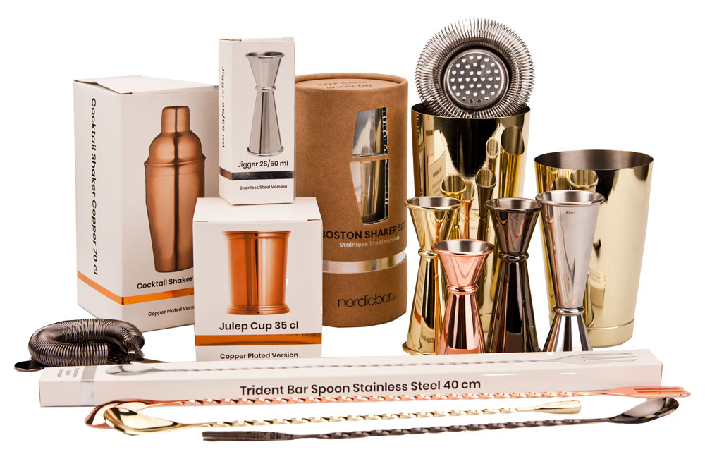 Łyżka barowa z widelcem Nordicbar 30 cm Złota - obrazek 2